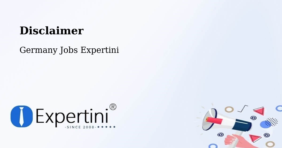 Disclaimer – Neumark - Germany Jobs Expertini