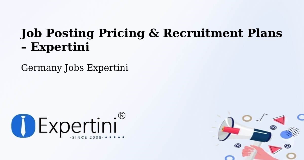 Job Posting Pricing & Recruitment Plans – Neumark - Neumark, Germany Jobs Expertini