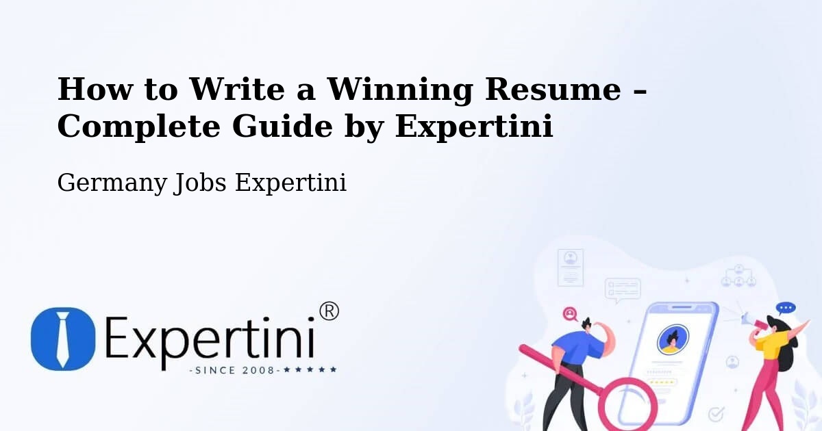Resume Writing Guide for Job Seekers – Neumark - Neumark, Germany Jobs Expertini